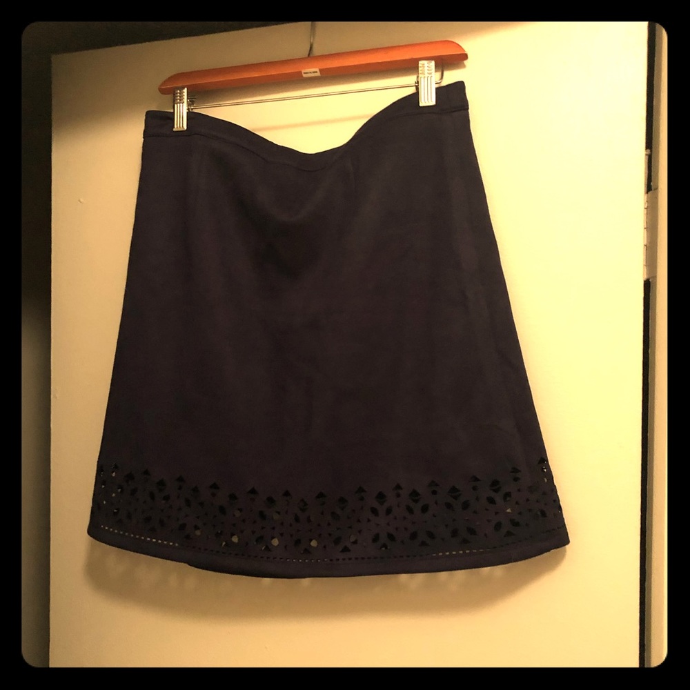 Suede skirt